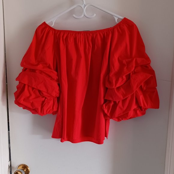 Zara Womens Off the Shoulder Top - Picture 3 of 3